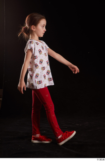 Lilly  1 dressed red leggings red shoes side view…